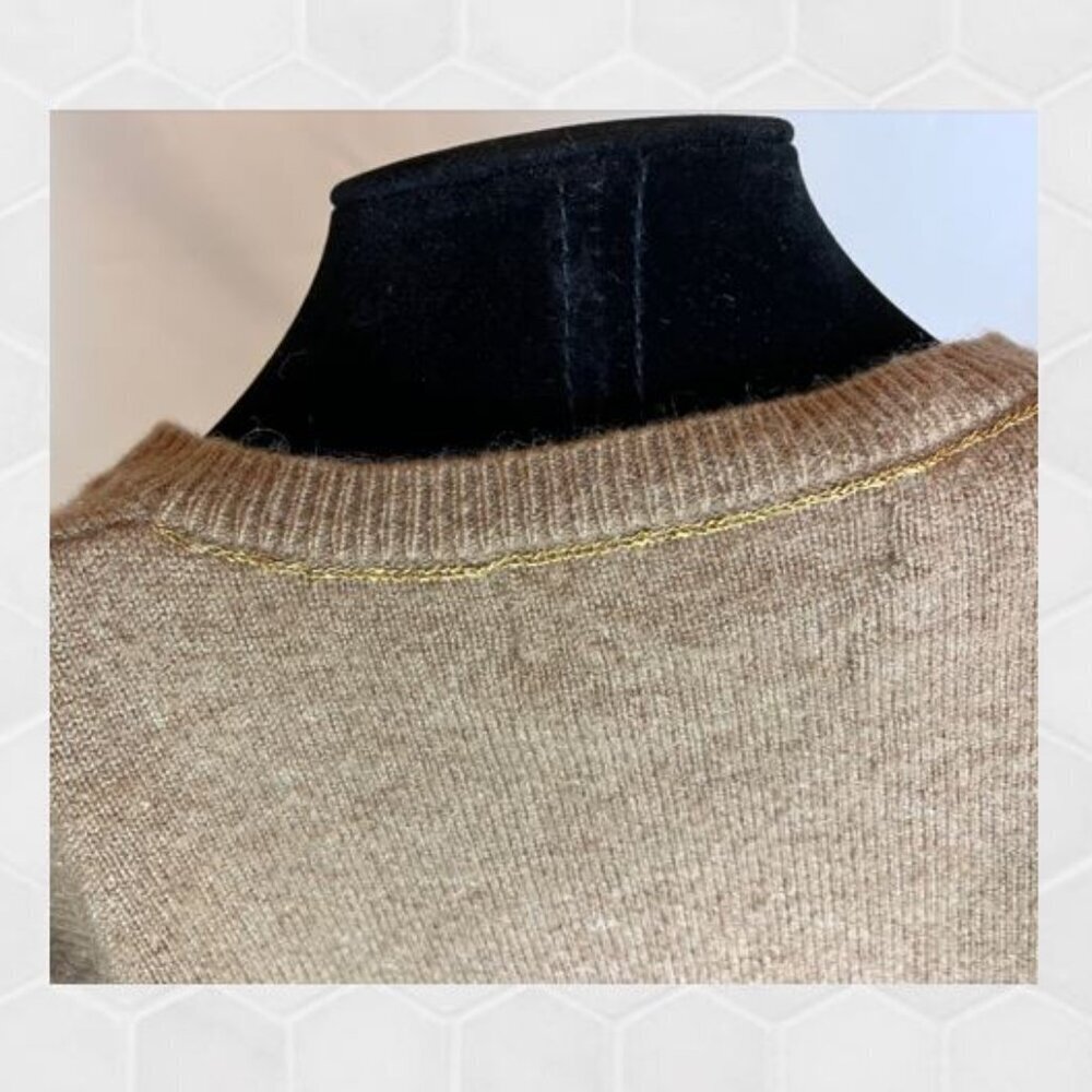 Galeries Lafayette Cashmere Cardigan Size 00/XS NWOT Sustainable Social Mission - Picture 7 of 7